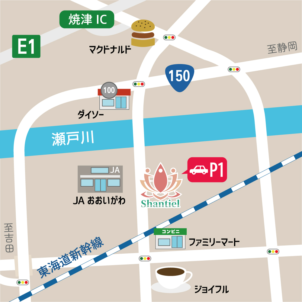 シャンティエル所在地図